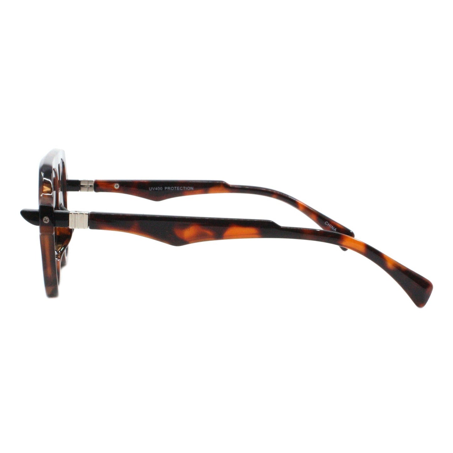 Modern Retro Fashion Sunglasses Unisex Thick Pilot Spring Hinge Frame UV400