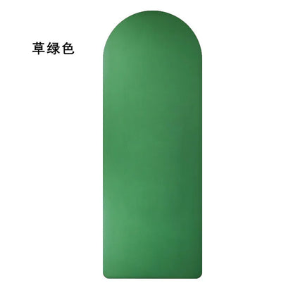 Oval Shaped Yoga Mat Upgraded Coconut Fiber Pu Rubber Yoga Mat Contrast Color Non Slip Arch Oval Yoga Mat