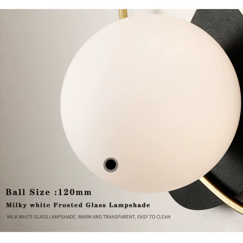 Nordic Golden LED Wall Lamp with 9W G9 Bulb Indoor LED Wall Lighting Fixtures for Bedroom Living Room Black Wall Sconce