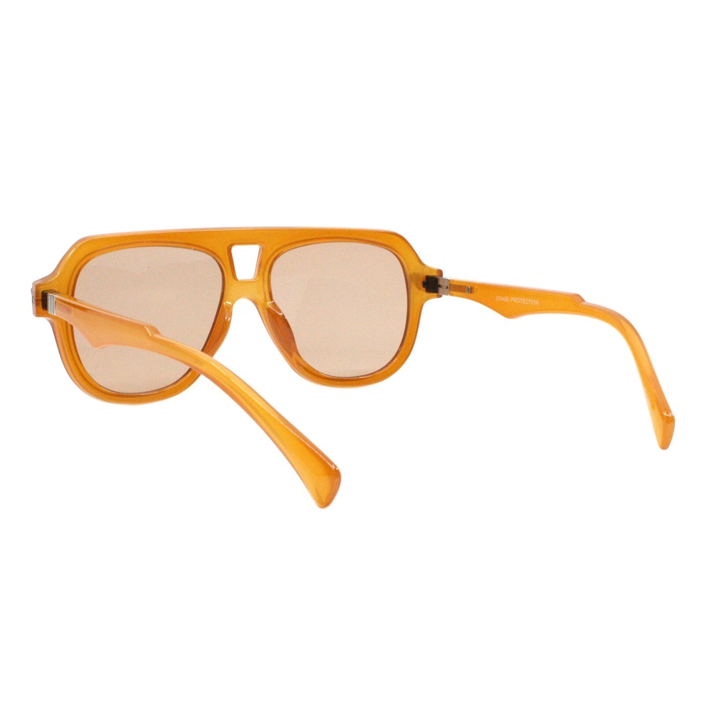 Modern Retro Fashion Sunglasses Unisex Thick Pilot Spring Hinge Frame UV400