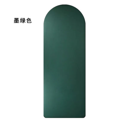 Oval Shaped Yoga Mat Upgraded Coconut Fiber Pu Rubber Yoga Mat Contrast Color Non Slip Arch Oval Yoga Mat