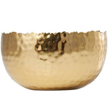 Gold Egyptian Mint Scented Hammered 30 Oz. 3 Wick Candle with White Wax