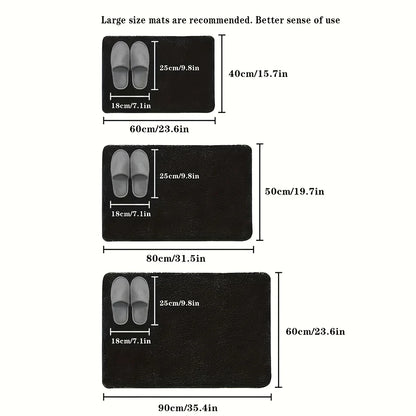 Special-shaped bathroom diatom mud absorbent floor mat toilet non-slip foot mat door mat entrance mat