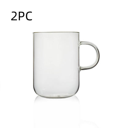 Glass Water Cup Flower Tea Cup Coffee Cup