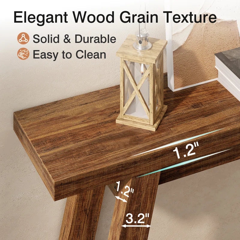 54" Farmhouse Console Table ,Narrow Entryway Table Sofa Table for Living Room