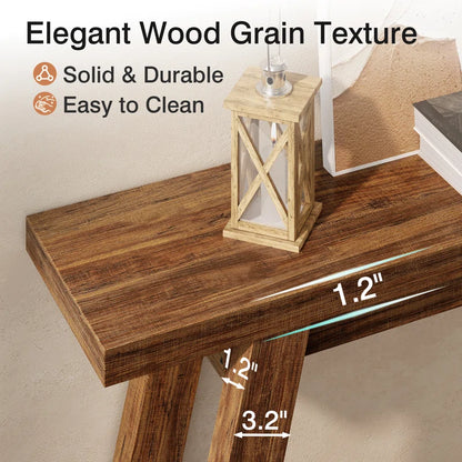 54" Farmhouse Console Table ,Narrow Entryway Table Sofa Table for Living Room