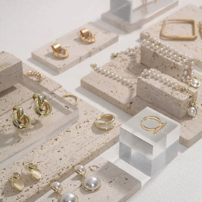 INS Photo Props Jewelry Photo Photography Ornaments Stone Placement Storage Tray Still Life Photography Photo Decoration