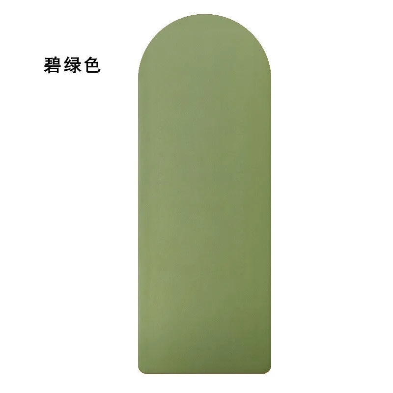 Oval Shaped Yoga Mat Upgraded Coconut Fiber Pu Rubber Yoga Mat Contrast Color Non Slip Arch Oval Yoga Mat