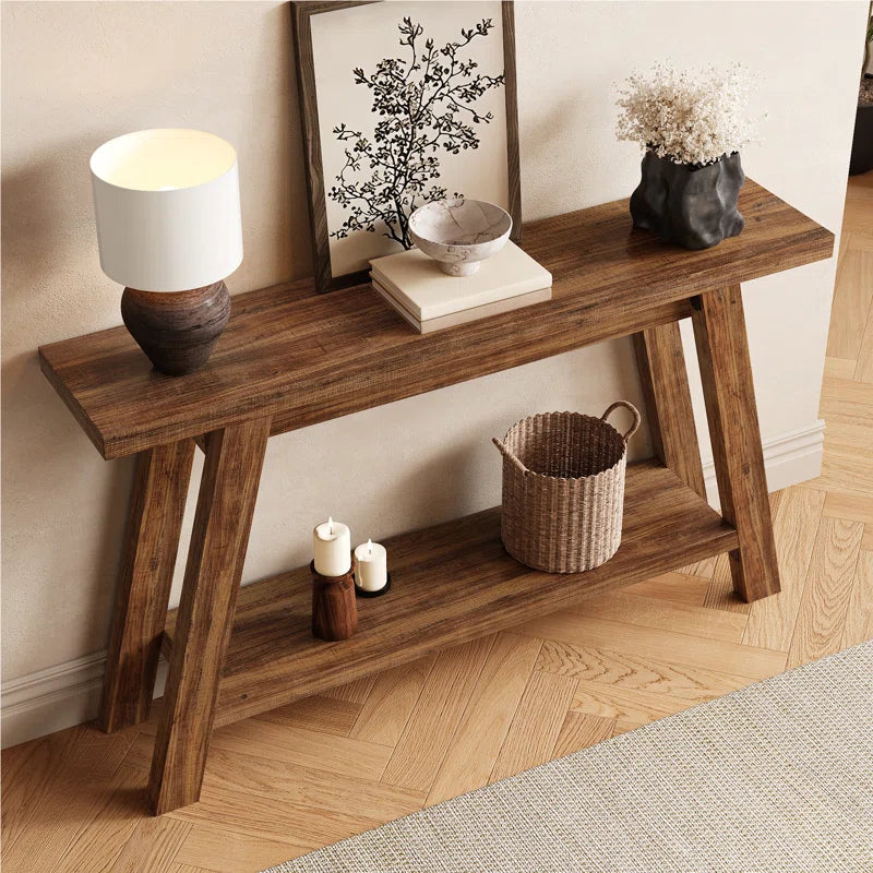 54" Farmhouse Console Table ,Narrow Entryway Table Sofa Table for Living Room