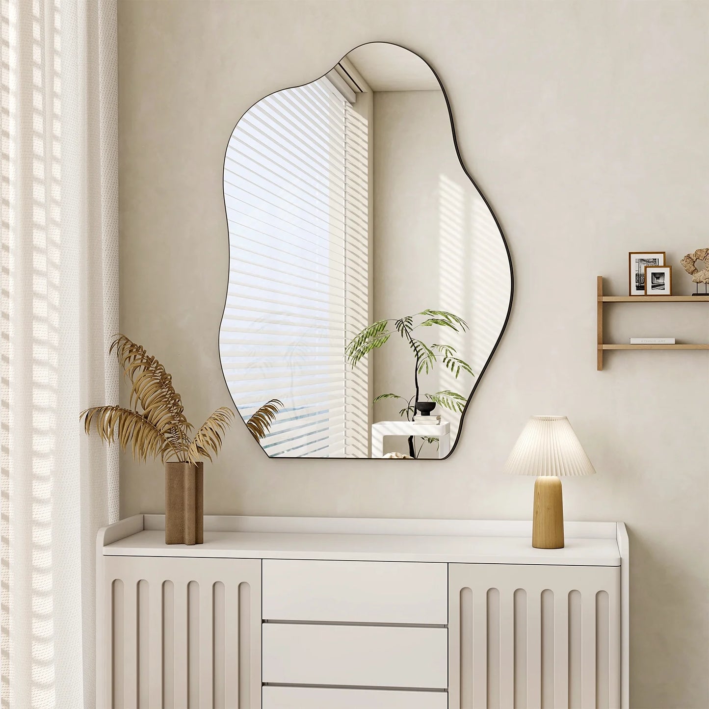 26"X38" Irregular Bathroom Wall Mirror Vanity Wall Mirror