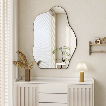 26"X38" Irregular Bathroom Wall Mirror Vanity Wall Mirror