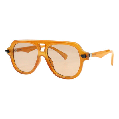 Modern Retro Fashion Sunglasses Unisex Thick Pilot Spring Hinge Frame UV400