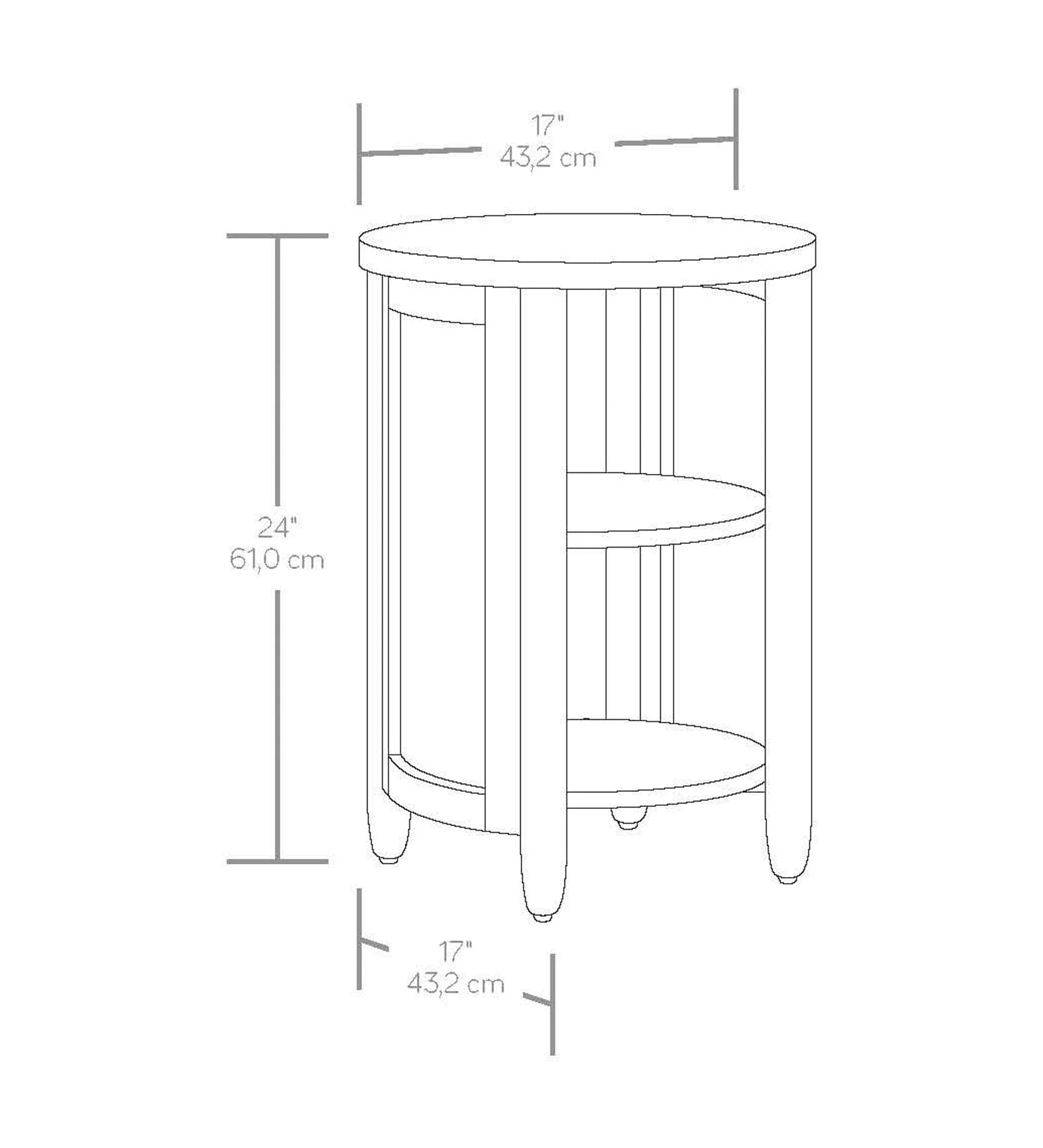 Springwood Caning Side Table, Light Honey Finish