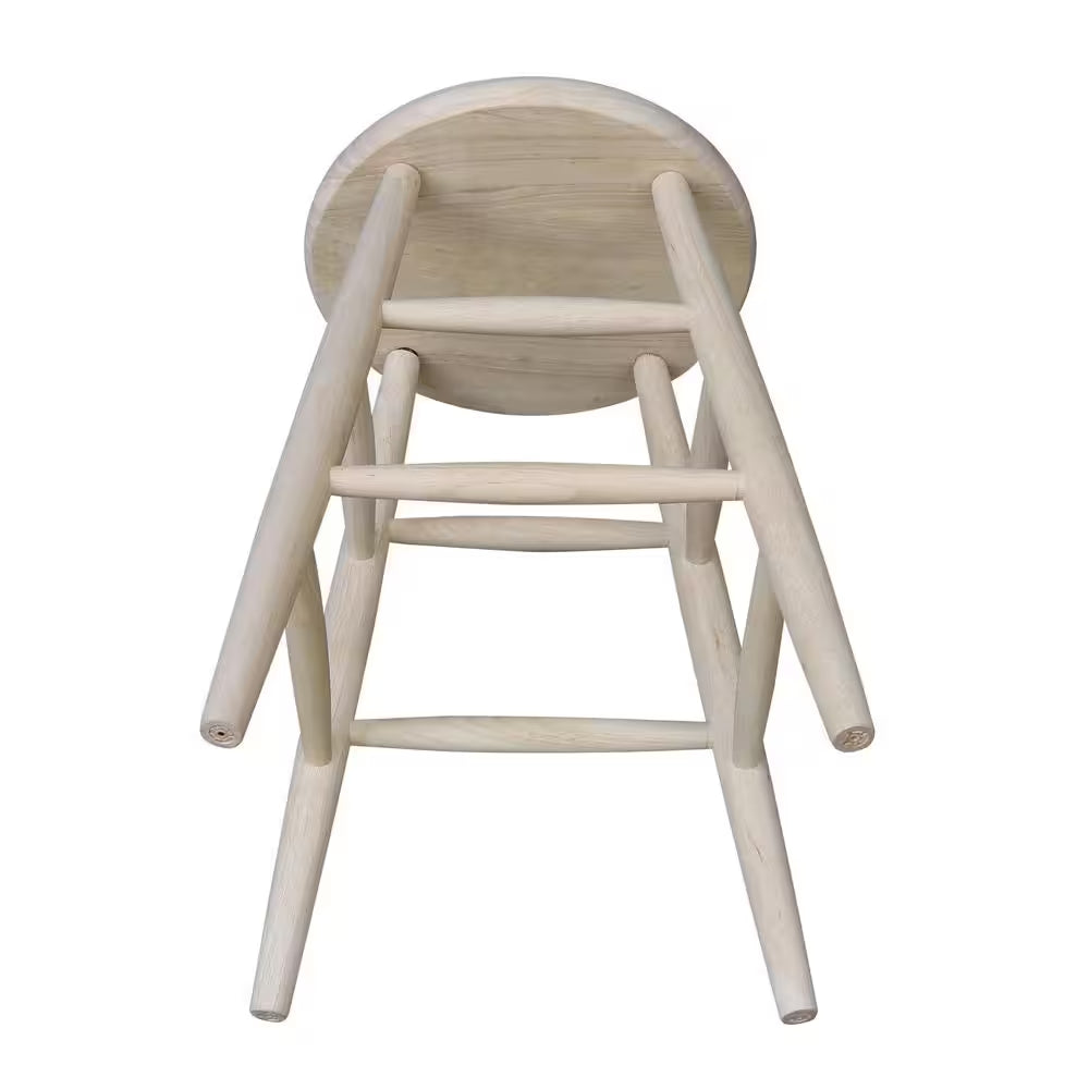 24 In. Unfinished Wood Bar Stool