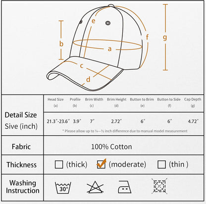 2-Pack Adjustable Vintage Washed Cotton Baseball Caps for Golf Enthusiasts - Unisex Design