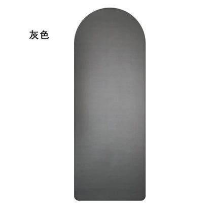 Oval Shaped Yoga Mat Upgraded Coconut Fiber Pu Rubber Yoga Mat Contrast Color Non Slip Arch Oval Yoga Mat