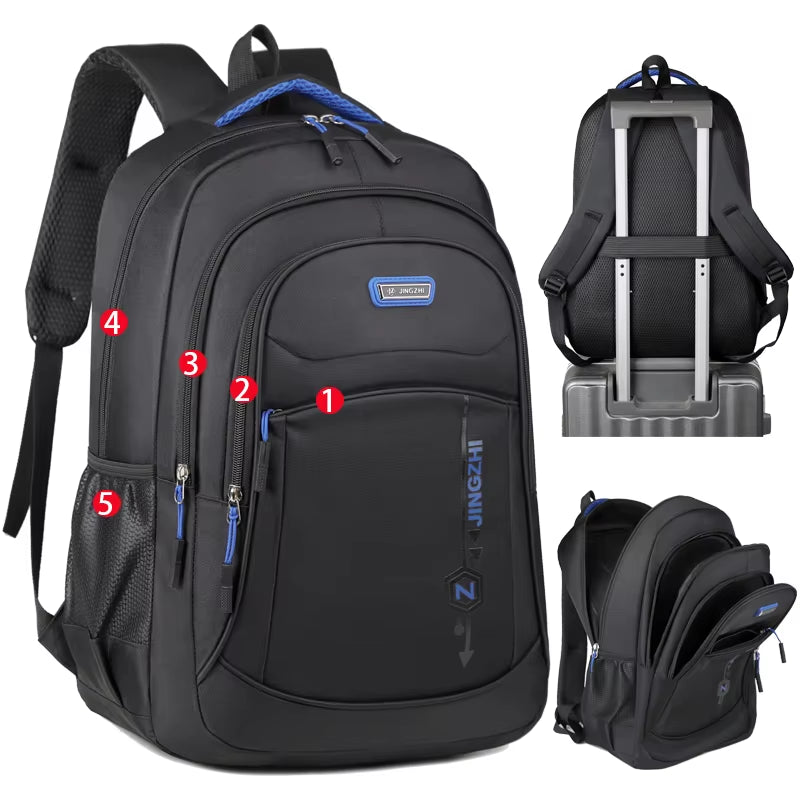 Leisure Backpack, Multi Pocket Backpack, Durable Laptop Bag, Fashionable Travel Backpack, Business Commuting Backpack