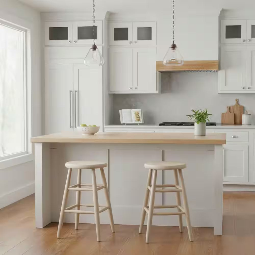 24 In. Unfinished Wood Bar Stool