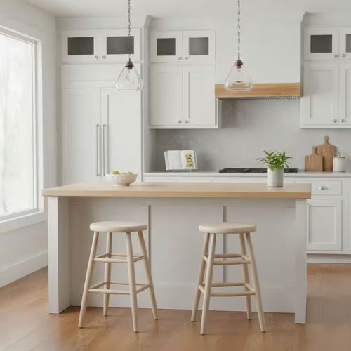 24 In. Unfinished Wood Bar Stool