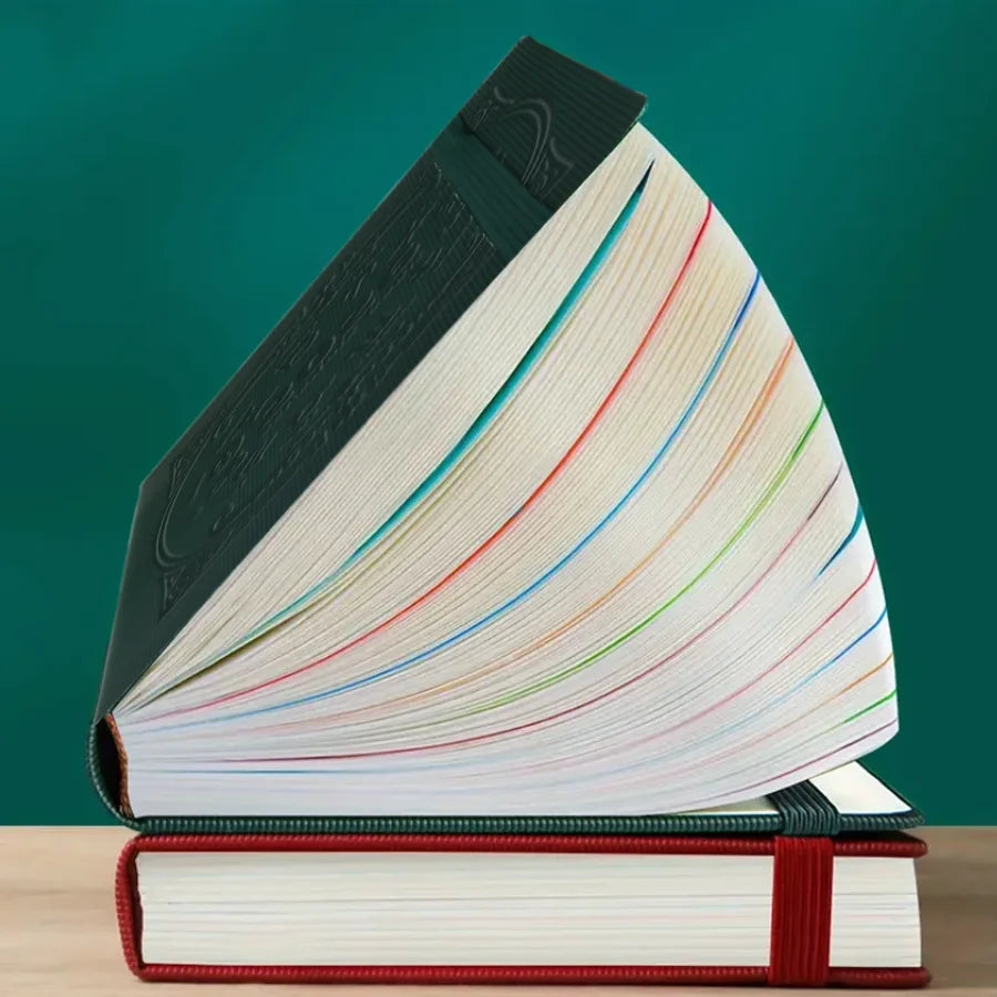 2026 A5 Textured PU Portable Agenda Book English Calendar Book Notepads Creative Daily Planner Reminder Desktop Date Calendar