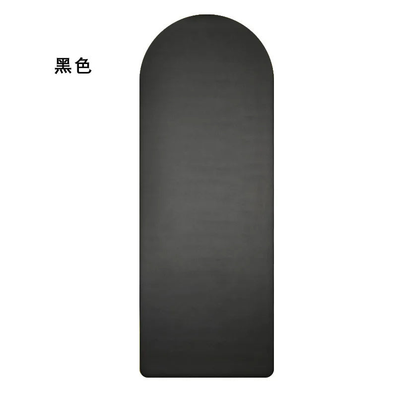 Oval Shaped Yoga Mat Upgraded Coconut Fiber Pu Rubber Yoga Mat Contrast Color Non Slip Arch Oval Yoga Mat