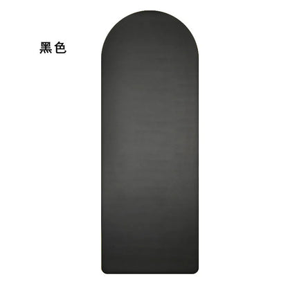 Oval Shaped Yoga Mat Upgraded Coconut Fiber Pu Rubber Yoga Mat Contrast Color Non Slip Arch Oval Yoga Mat