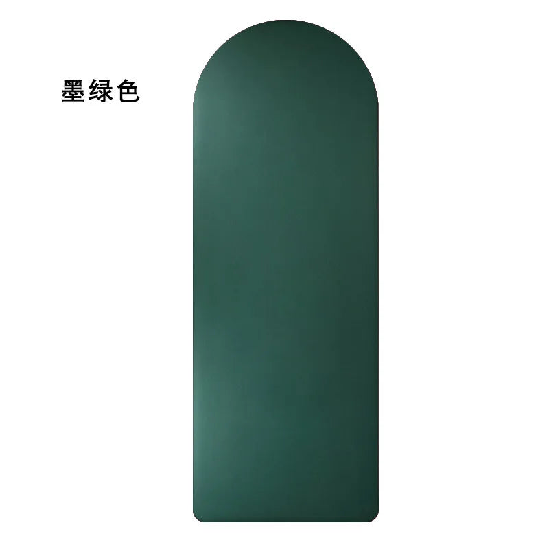 Oval Shaped Yoga Mat Upgraded Coconut Fiber Pu Rubber Yoga Mat Contrast Color Non Slip Arch Oval Yoga Mat