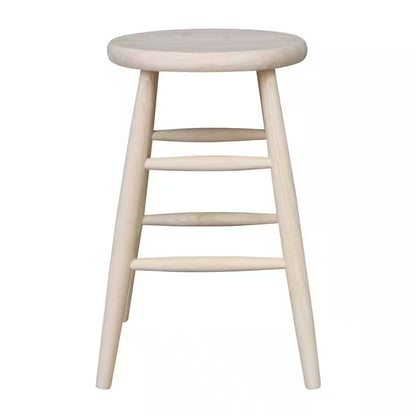 24 In. Unfinished Wood Bar Stool