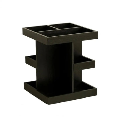 Rotating Perfume Rack Storage Rack Wooden Rotating Cosmetic Organizer with Capacity Multi-layer Design for Perfume Display