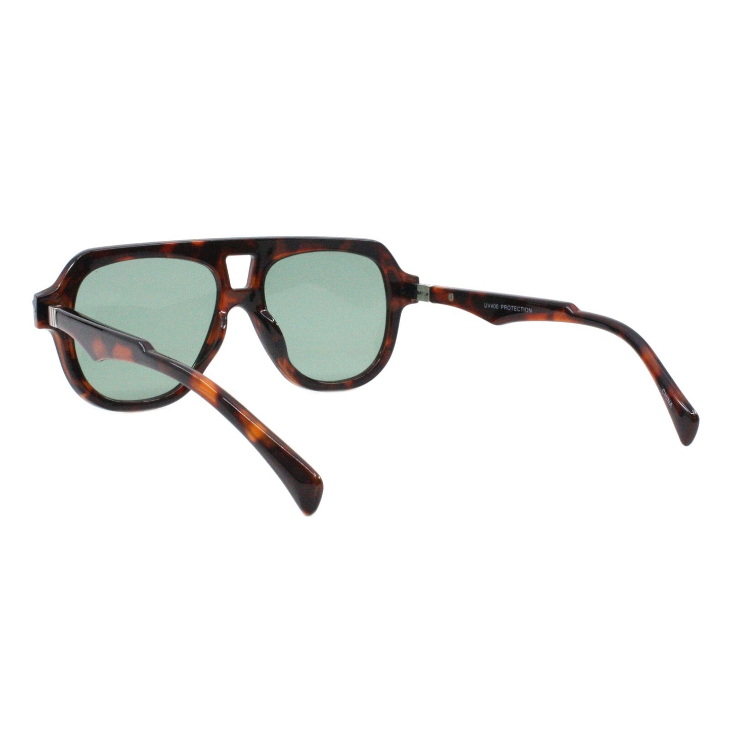 Modern Retro Fashion Sunglasses Unisex Thick Pilot Spring Hinge Frame UV400