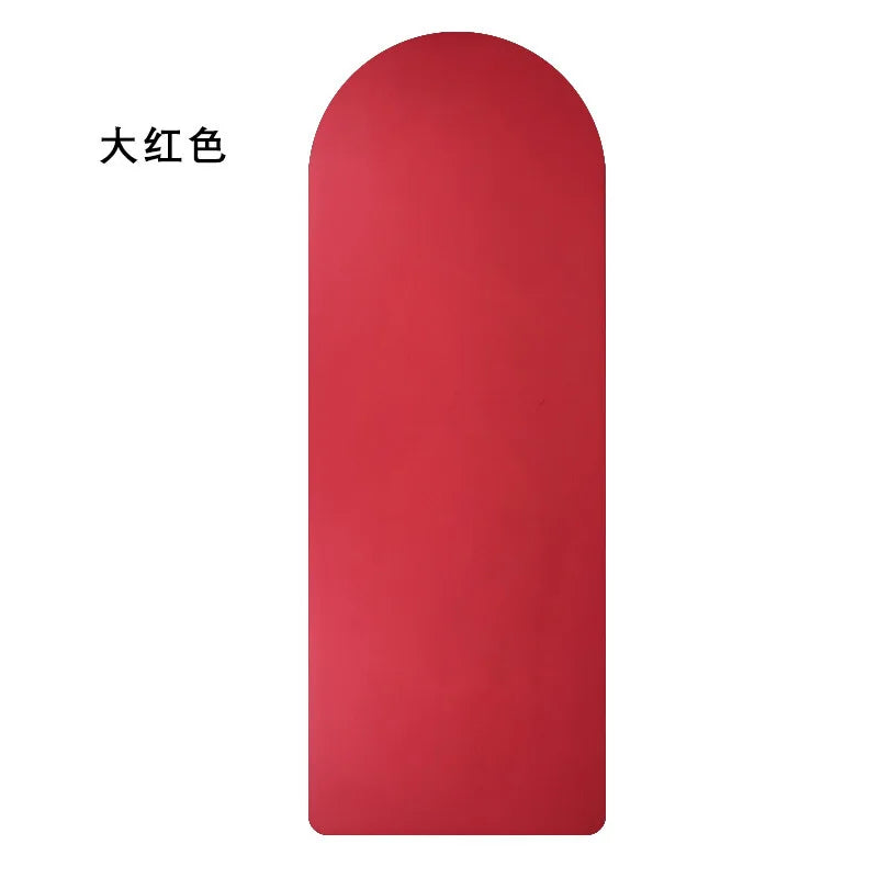 Oval Shaped Yoga Mat Upgraded Coconut Fiber Pu Rubber Yoga Mat Contrast Color Non Slip Arch Oval Yoga Mat