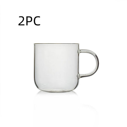 Glass Water Cup Flower Tea Cup Coffee Cup