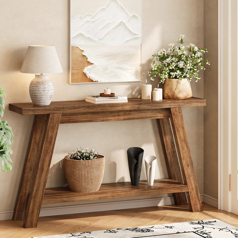 54" Farmhouse Console Table ,Narrow Entryway Table Sofa Table for Living Room
