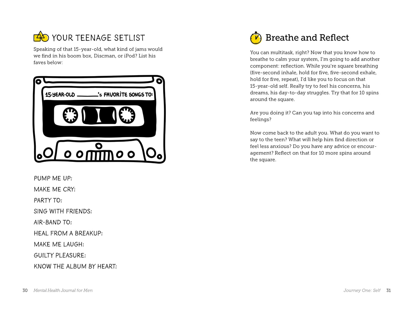 Mental Health Journal for Men: Creative Prompts, Practices, and Exercises to Bolster Wellness, (Paperback)