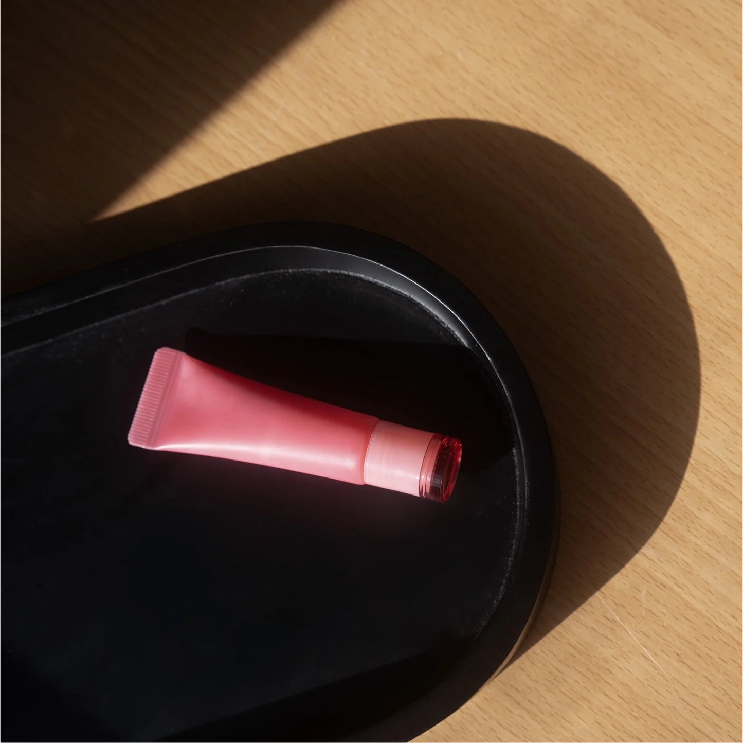 Black Ceramic Oval Tray, 11.8" W