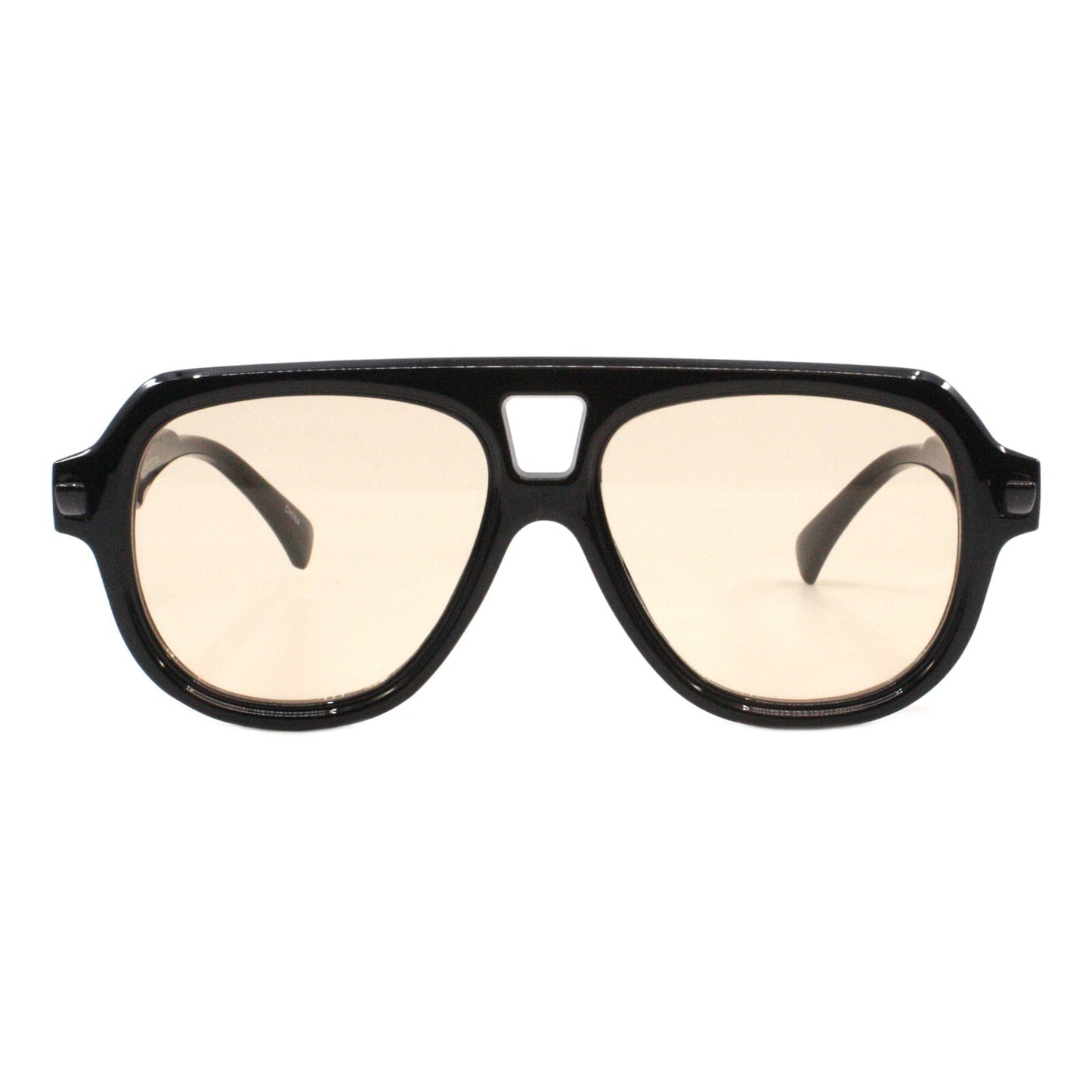 Modern Retro Fashion Sunglasses Unisex Thick Pilot Spring Hinge Frame UV400