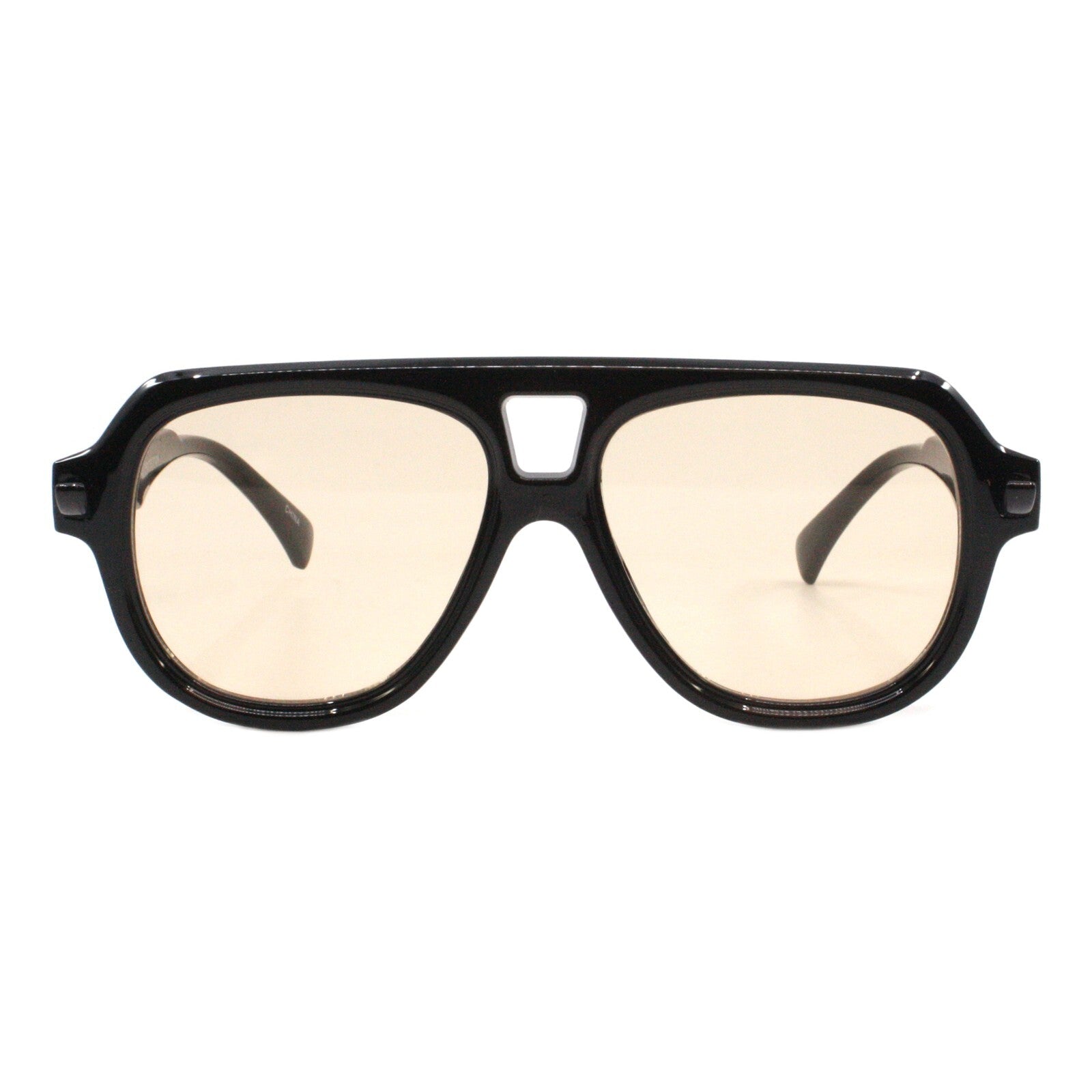 Modern Retro Fashion Sunglasses Unisex Thick Pilot Spring Hinge Frame UV400