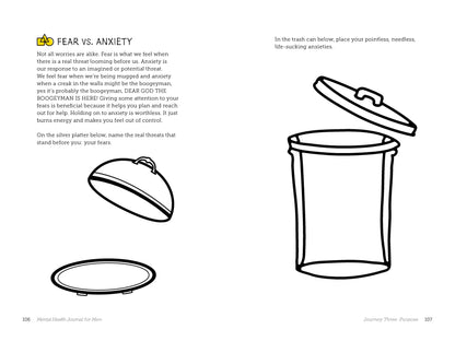 Mental Health Journal for Men: Creative Prompts, Practices, and Exercises to Bolster Wellness, (Paperback)