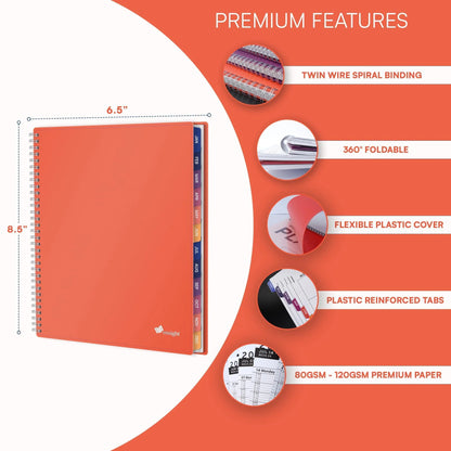2026 Appointment Book Planner 6.5 X 8.5 Inch Large Peach Tabbed Daily Hourly Weekly Planner Schedule Book 30 Minute Time Slots Business & Personal Planner Jan 2026 Dec 2026