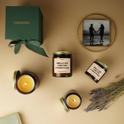 Smells like I Own This F*Cking Place Scented Soy Candle, New Homeowner Gift, Custom Housewarming Candle, Closing Day Gift, Funny Candle